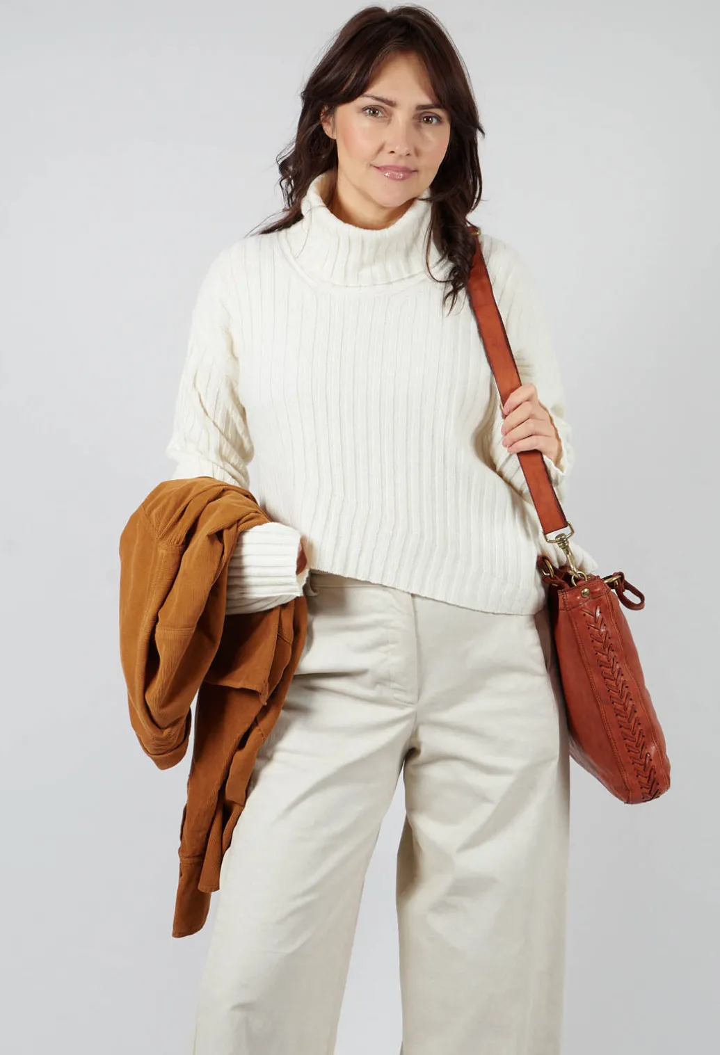 Abelia Tricot Jumper in Latte