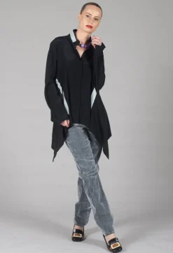 Adela Shirt in Black Speckle