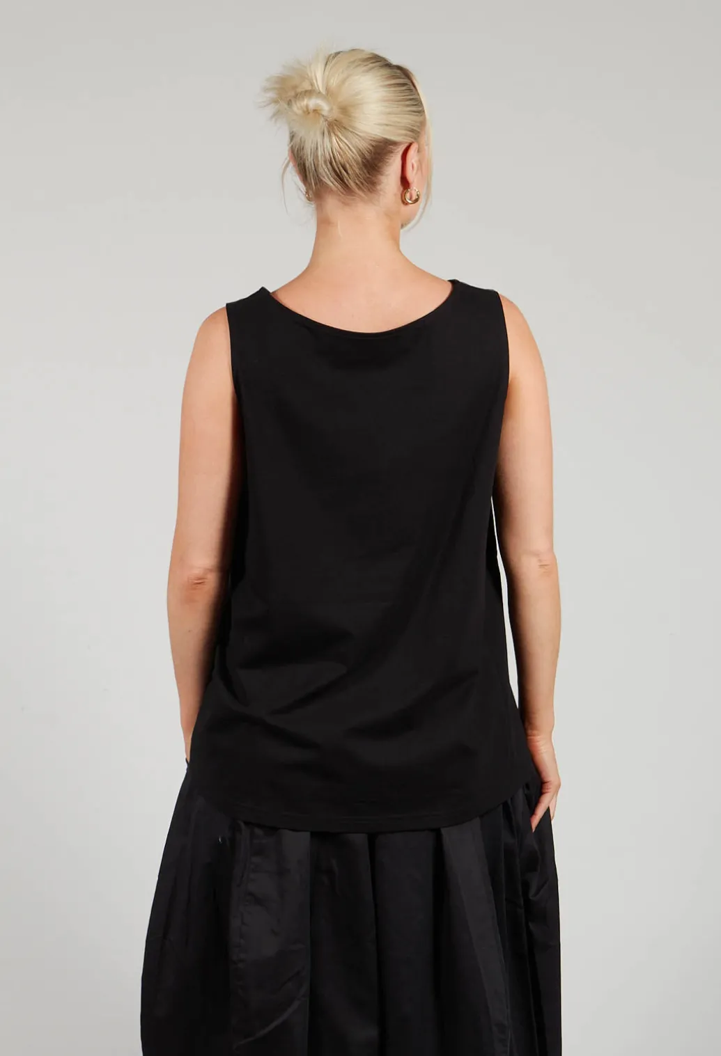 A-Line Top in Black Print