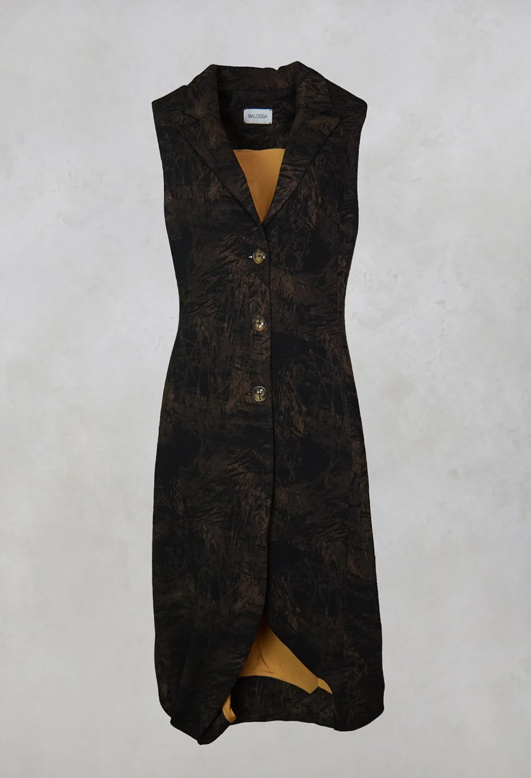 Alis Vest in Black/Beige