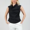 Amethist Top in Nero
