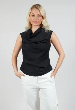 Amethist Top in Nero