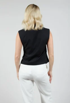 Amethist Top in Nero