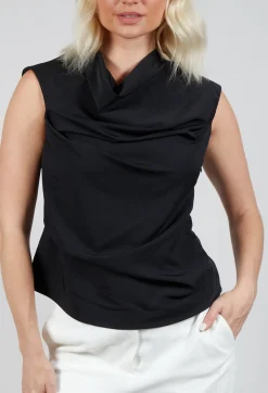 Amethist Top in Nero