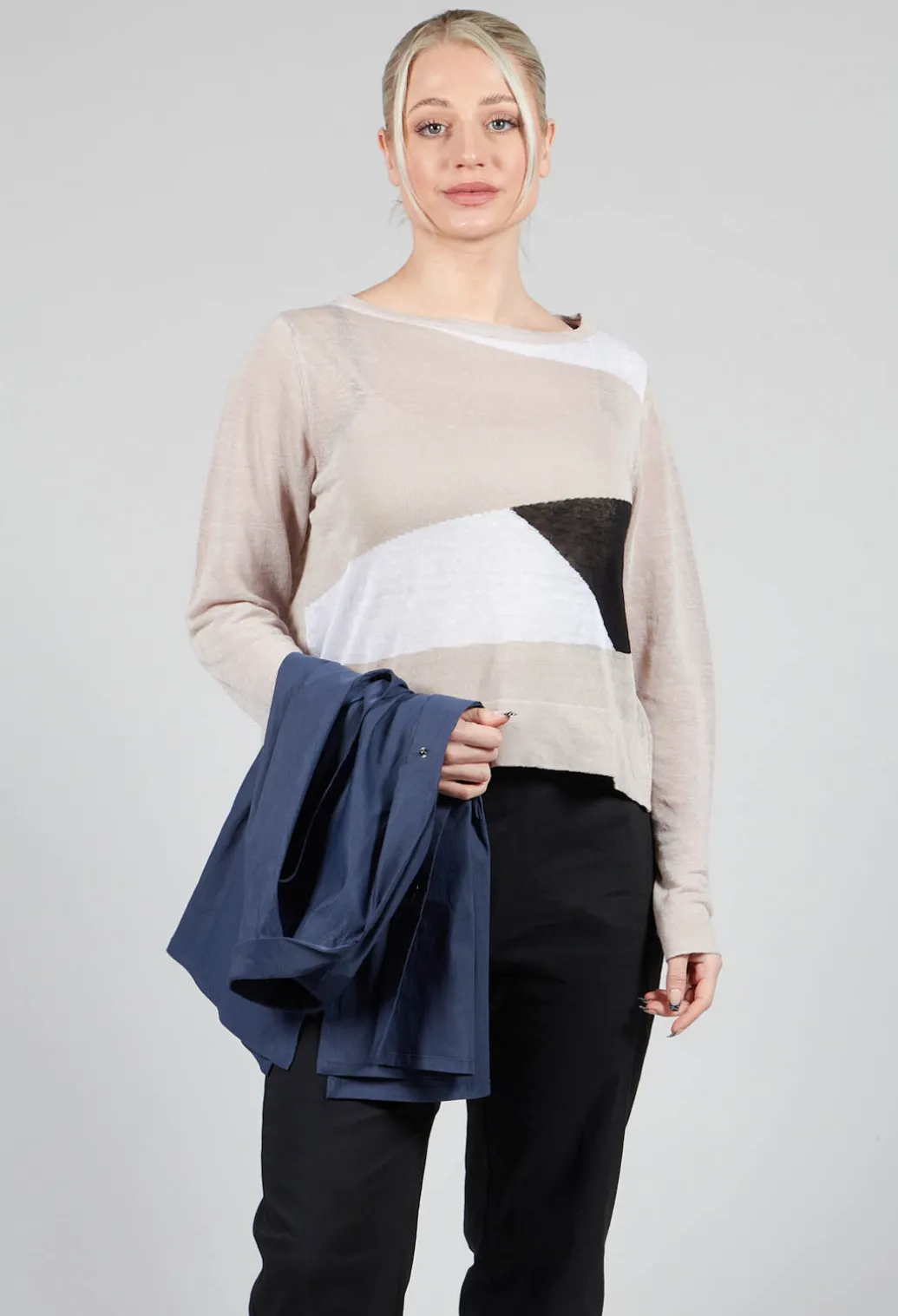 Art Deco Jumper in Mastic