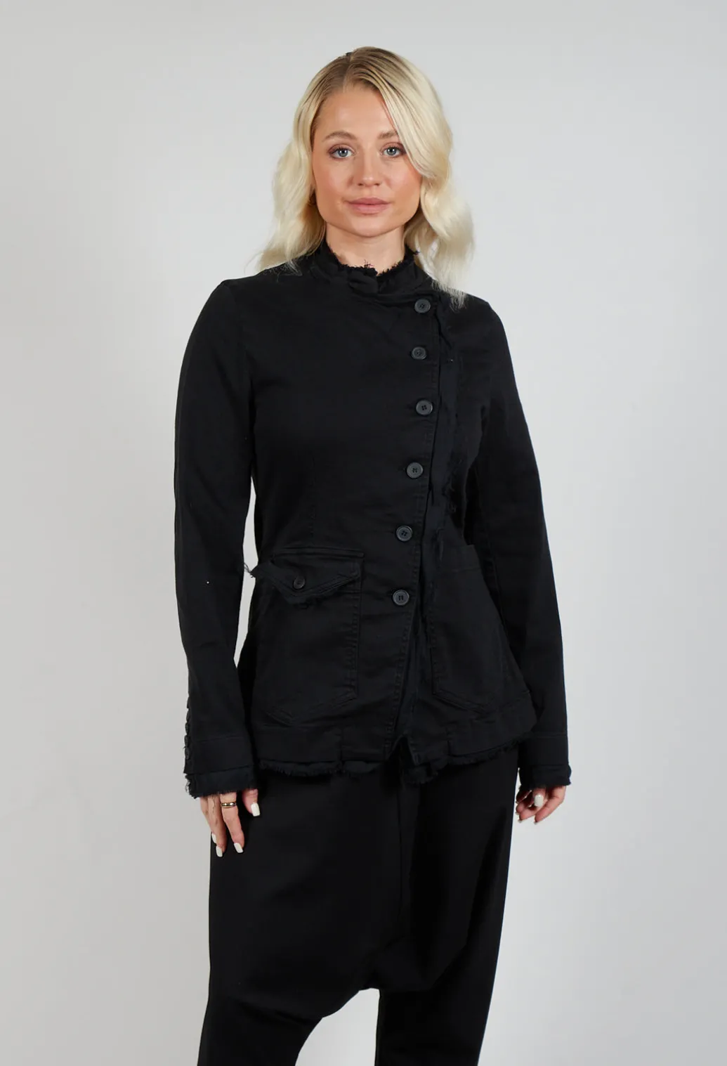 Asymmetric Jacket in Black