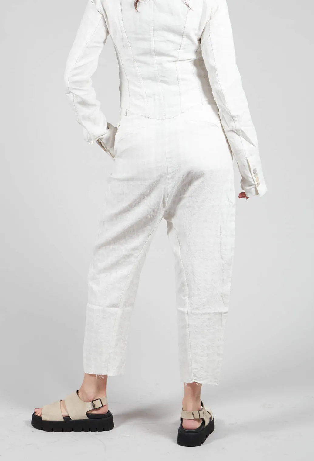 Baggy Trousers in Chalk