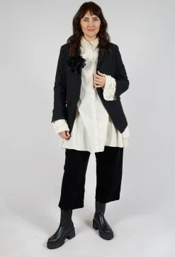 Balloon Leg Trousers in Black