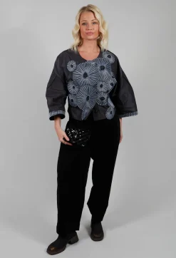 Balloon Leg Trousers in Black