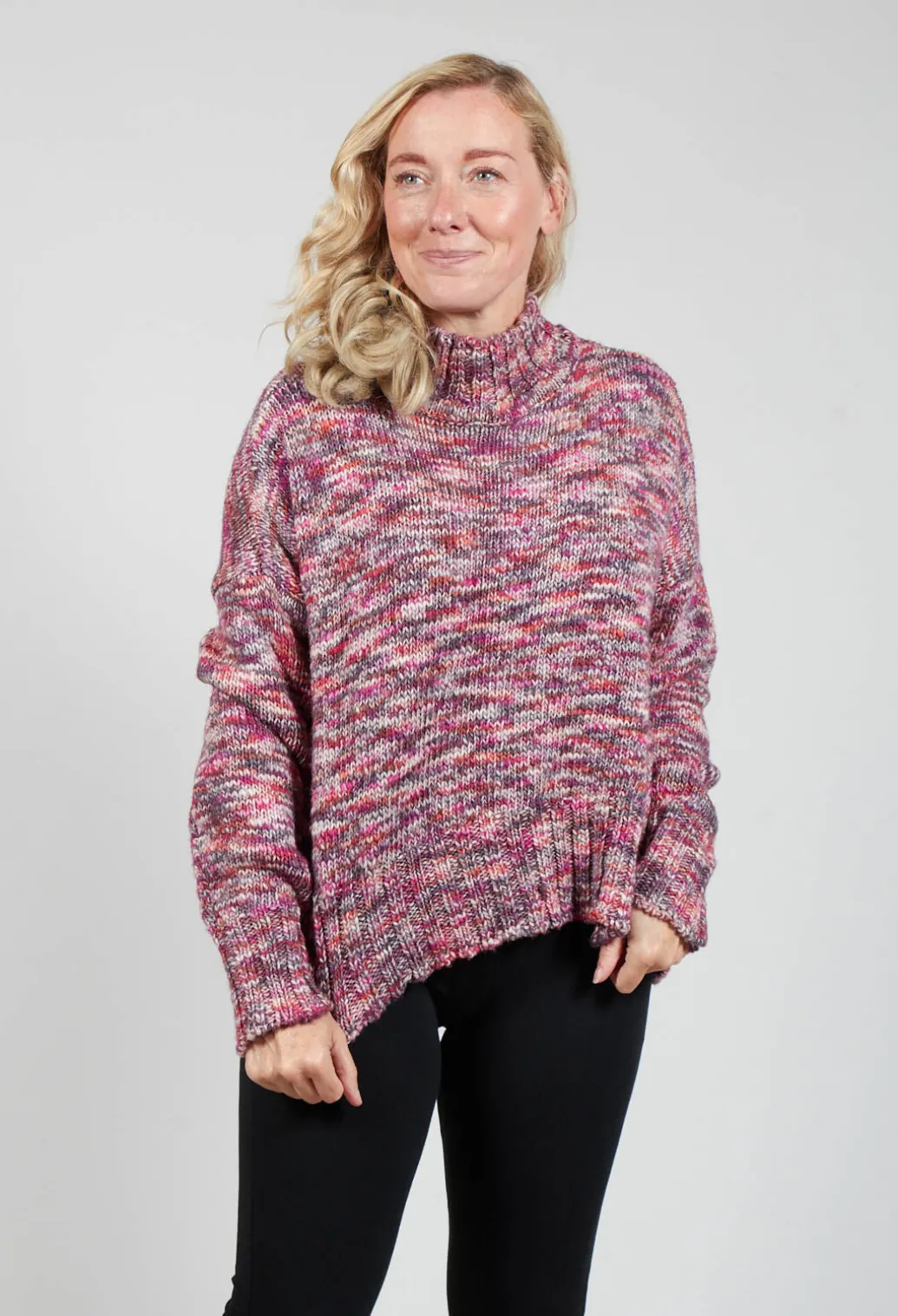 Begonia Tricot Knitted Jumper in Multicolour