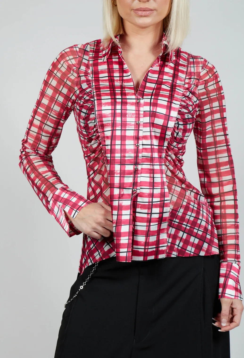 Behave Shirt in Pink Check