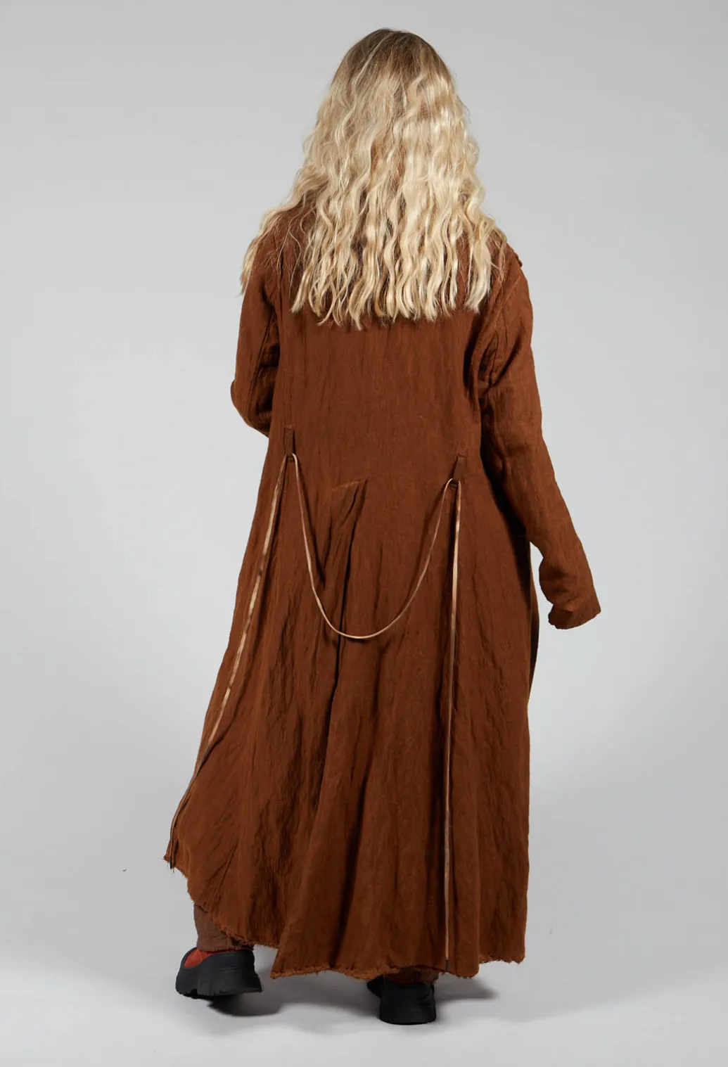 Belted Trench Coat in Land