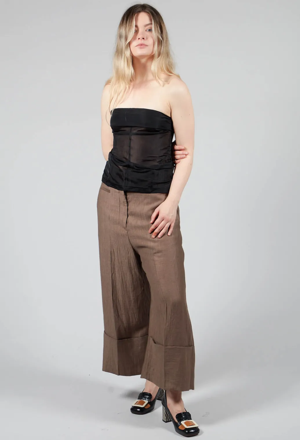 Berchet Jersey Strapless in Black
