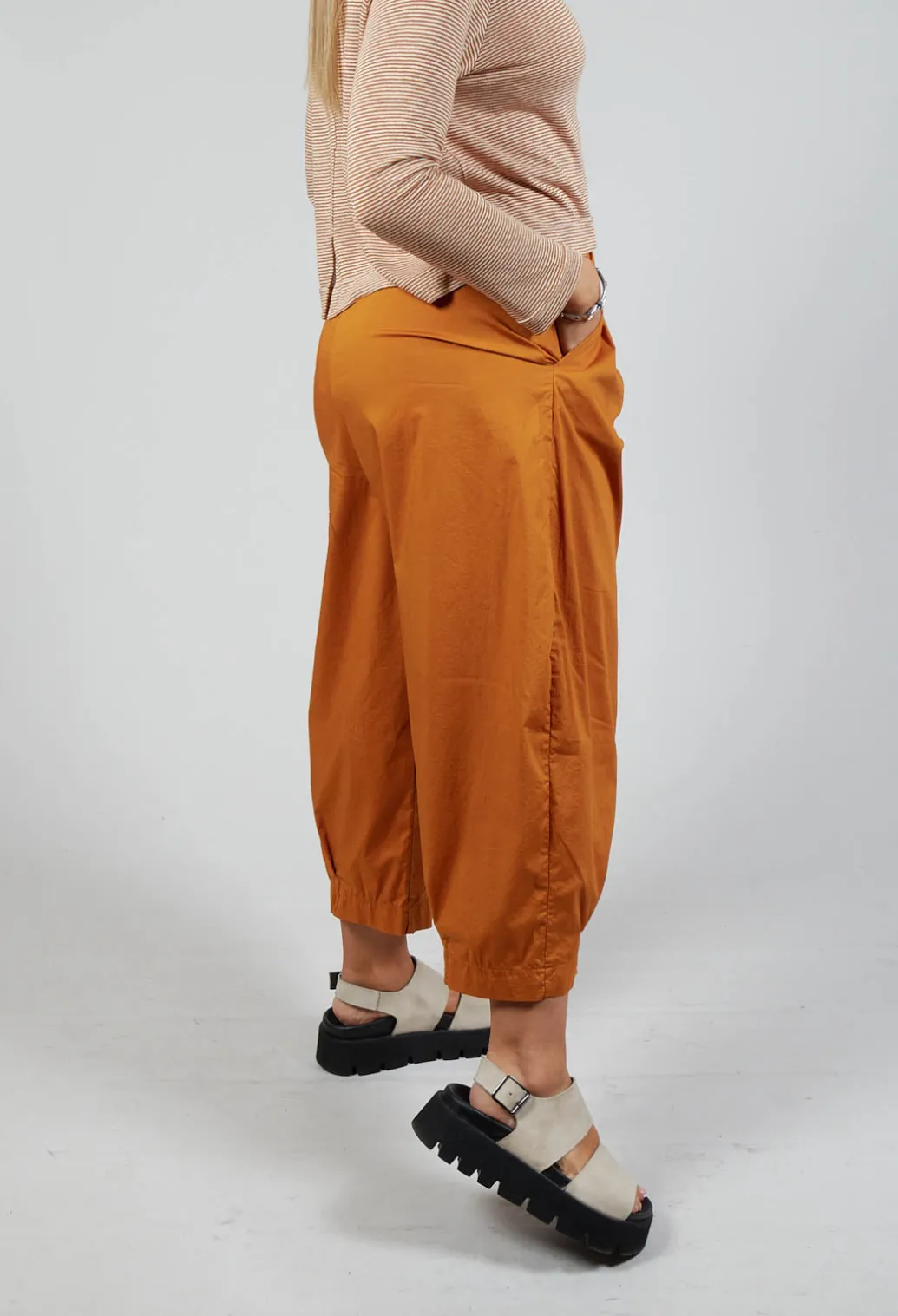 Bianco P Trousers In Ambra