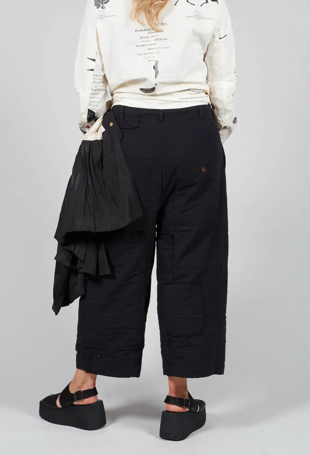 Bias Front Culottes in Black