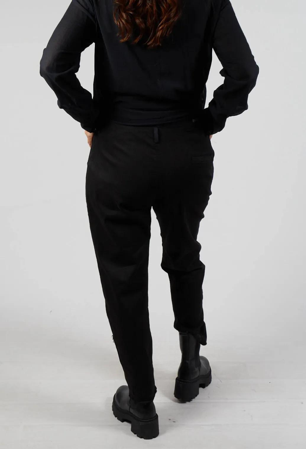 Black Jeans with Front Seams