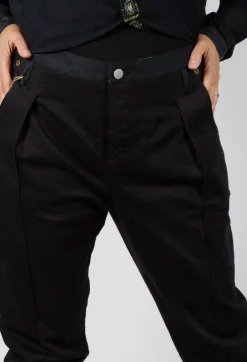 Black Jeans with Front Seams