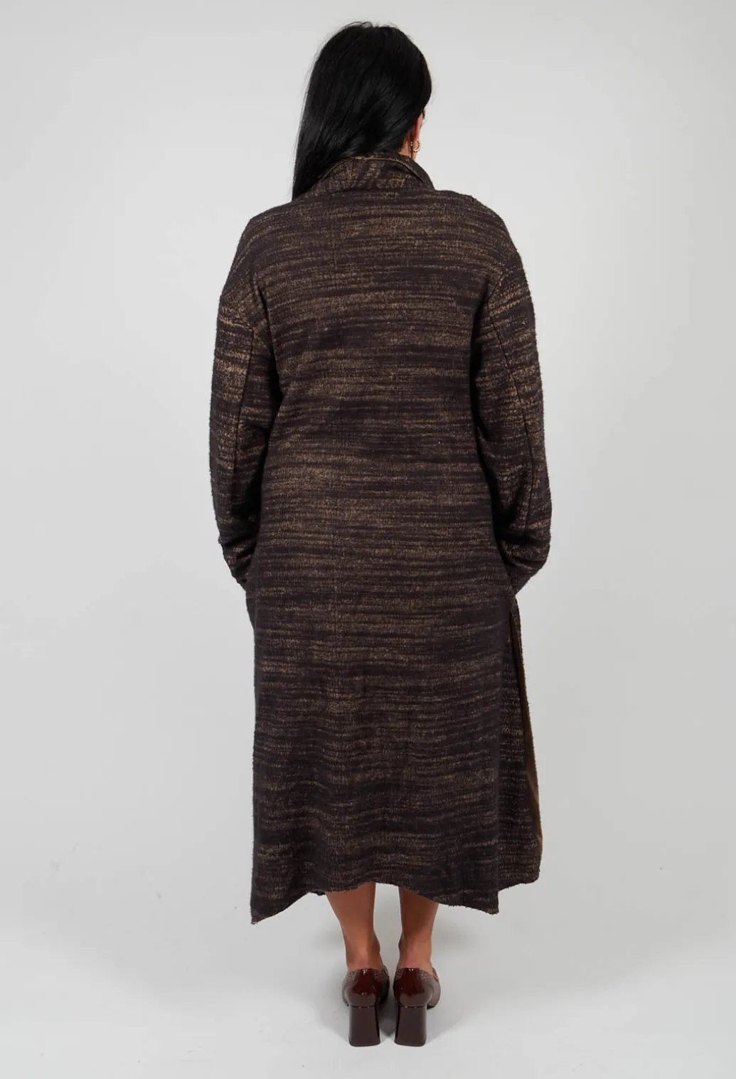 Bloom Coat in Black and Brown