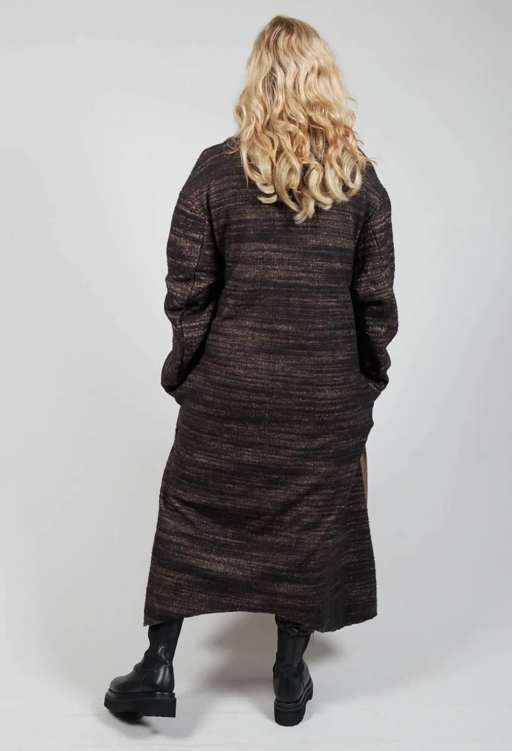 Bloom Coat in Black and Brown