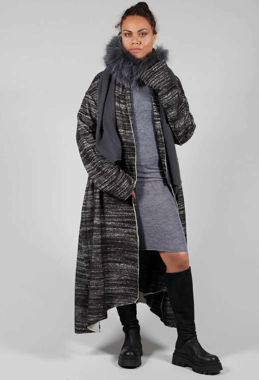 Bloom Coat in Black and White