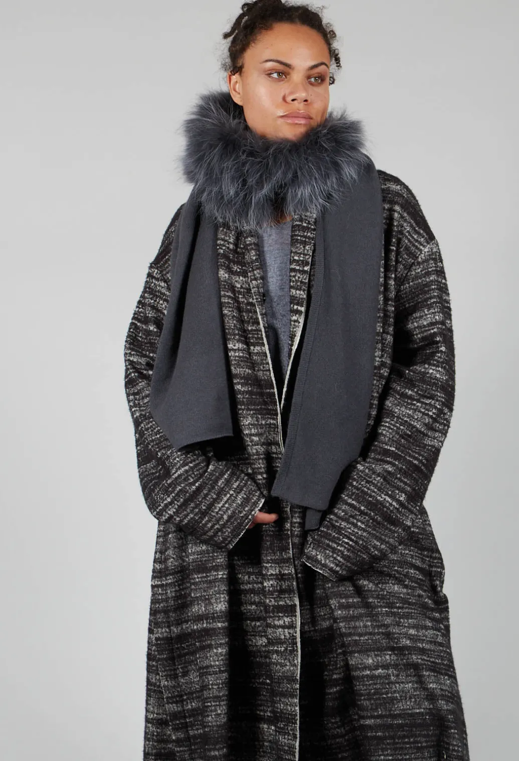 Bloom Coat in Black and White
