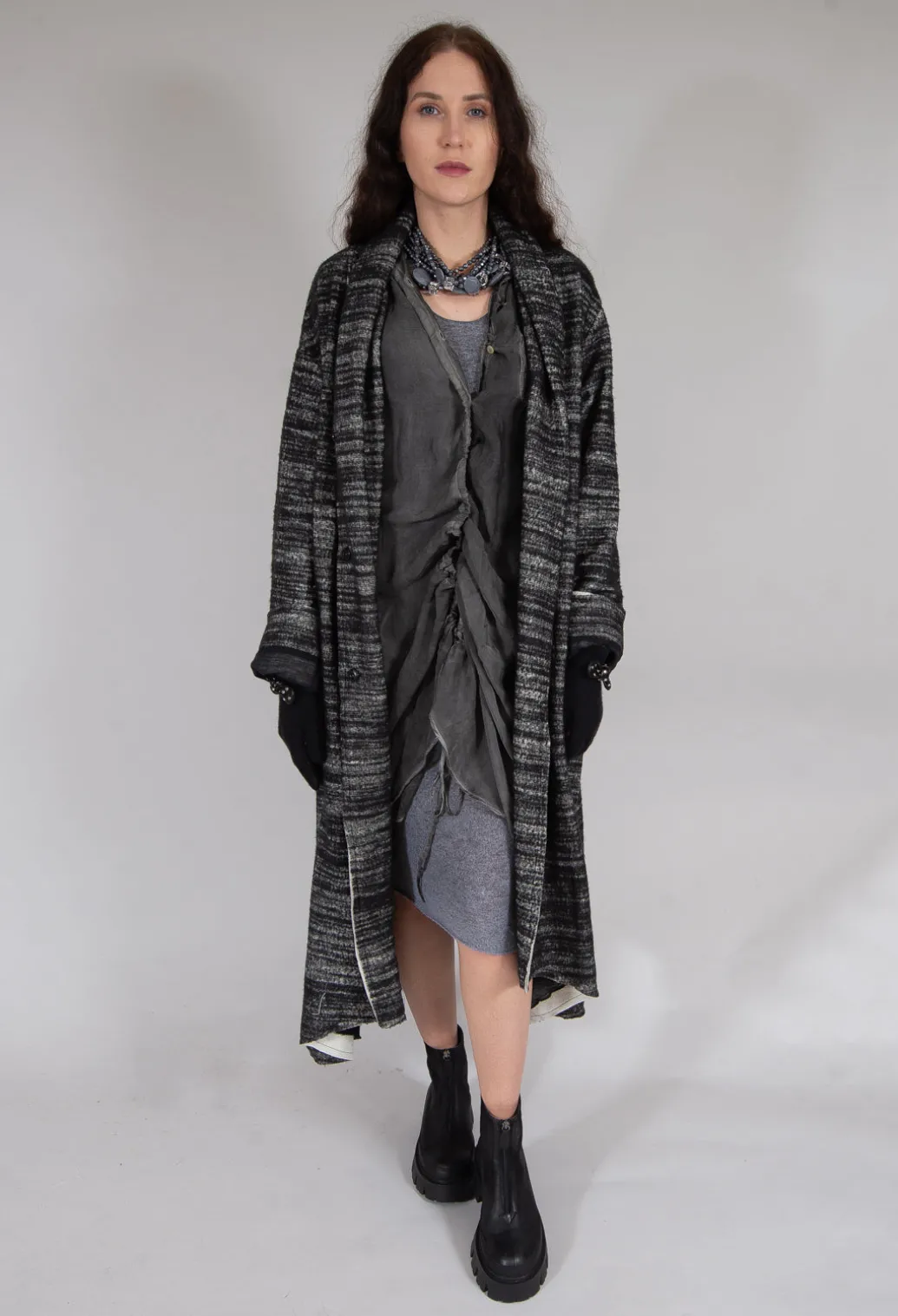 Bloom Coat in Black and White