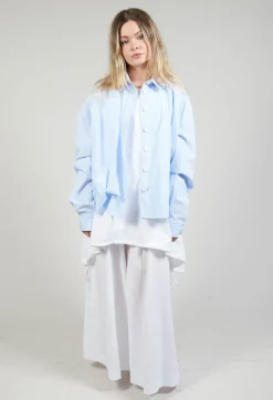 Boat Neckline Top in Bianco