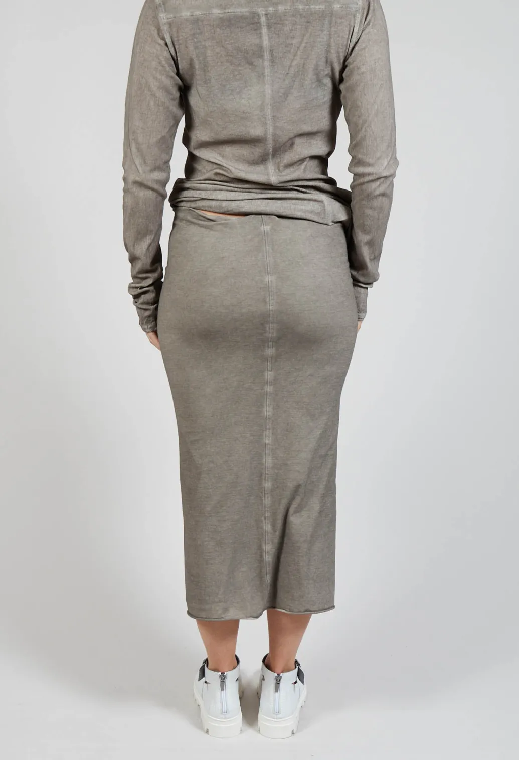 Bodycon Pencil Skirt in Hay Cloud