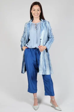 Bohemian Blouse in Blue Blizard