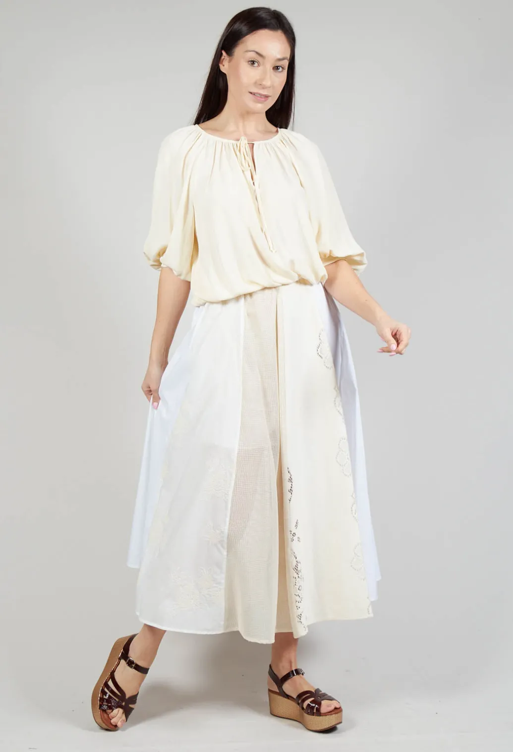 Bohemian Blouse in Vanilla Ice