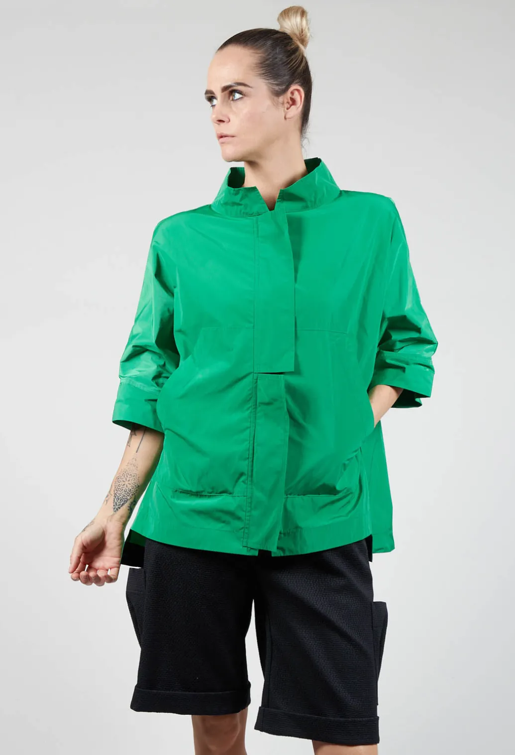Bolo Jacket in Bright Green