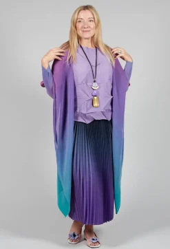 Boxy Skirt in Blueberry and Lavender
