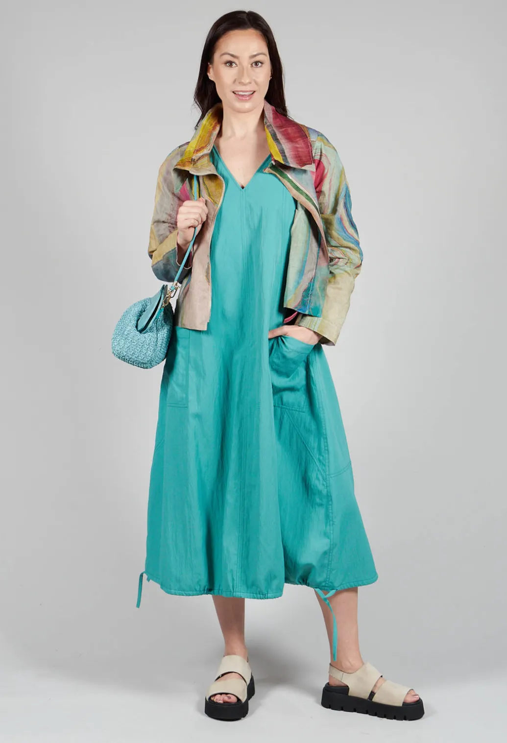 Bun Dress In Lagoon