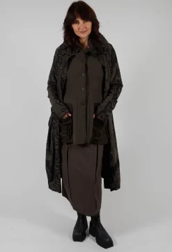 Button Through Coat in Jungle Big Print