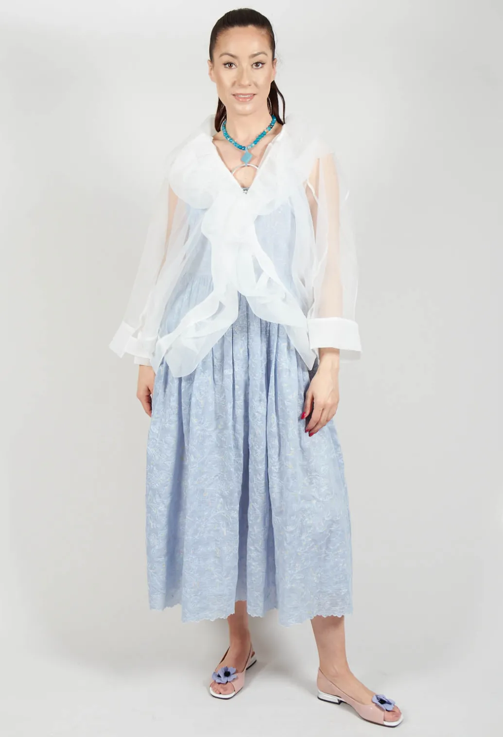 Caprice Dress in Powder Blue