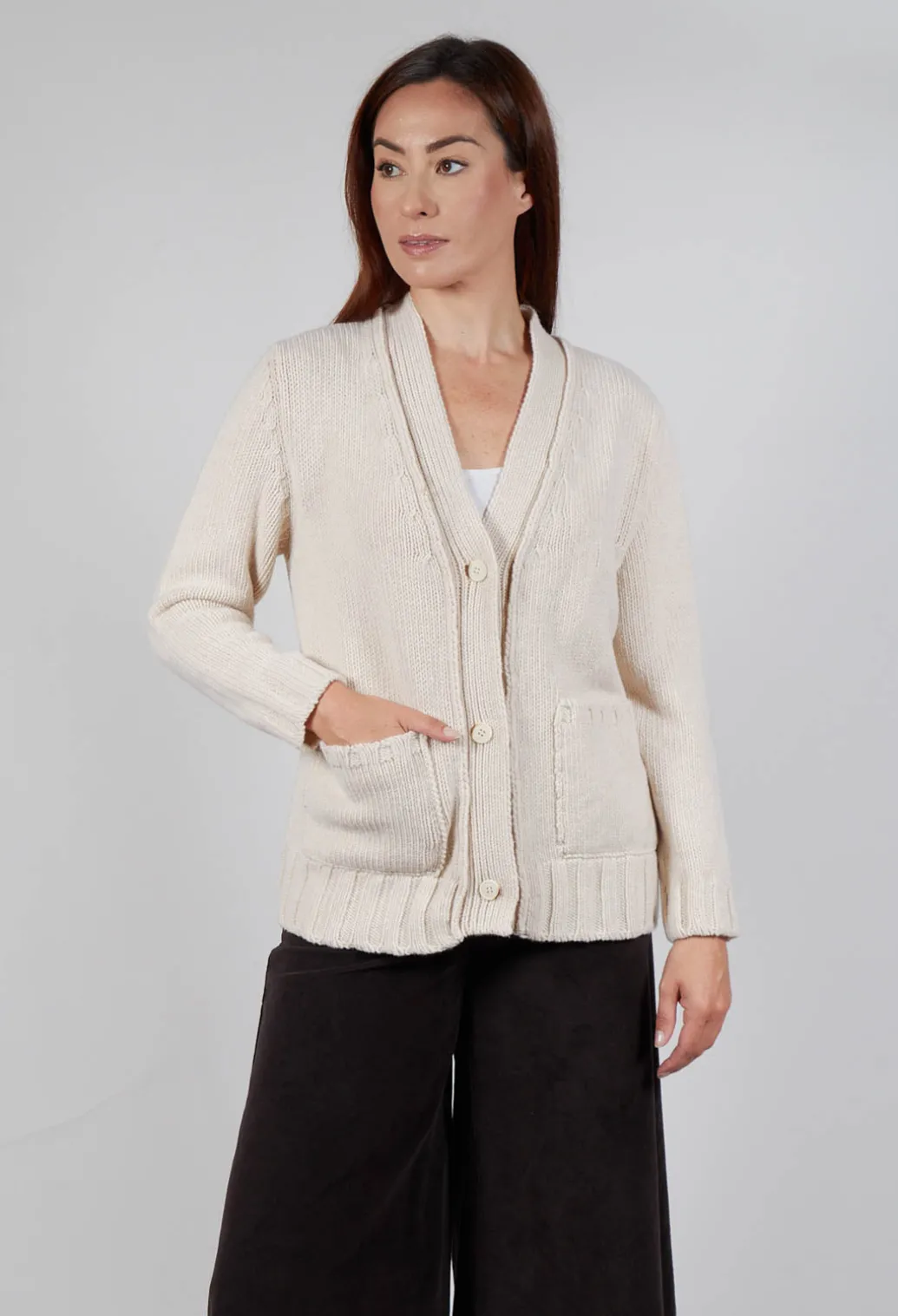 Cardigan in Natural