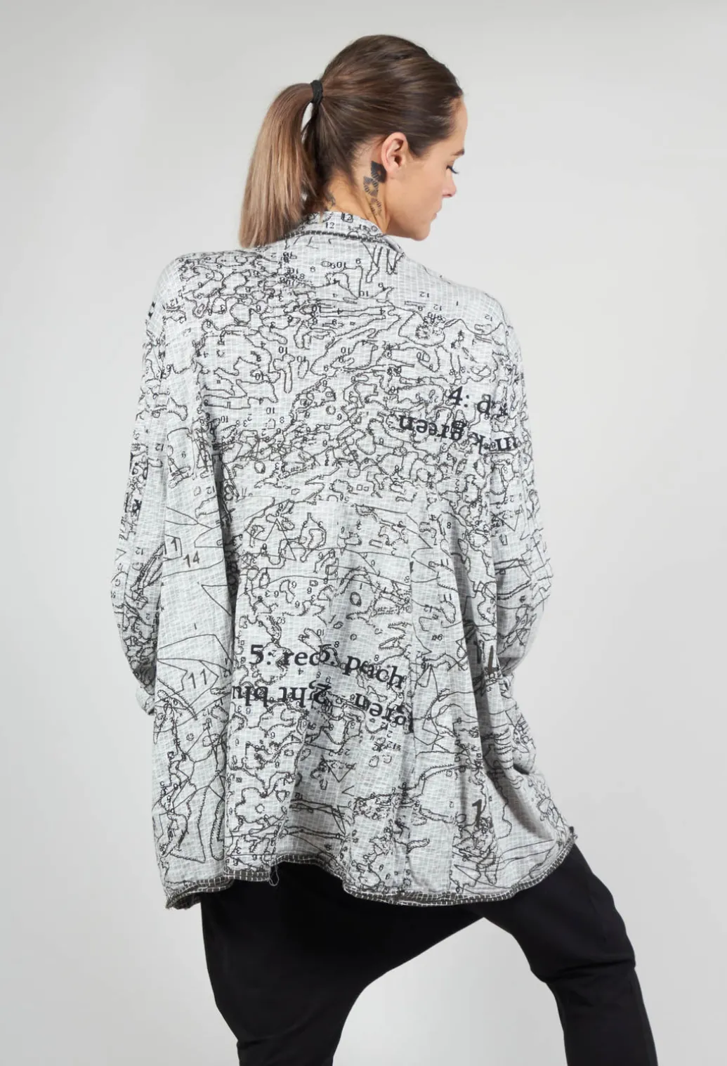 Casual Fit Jacket in Olive Print