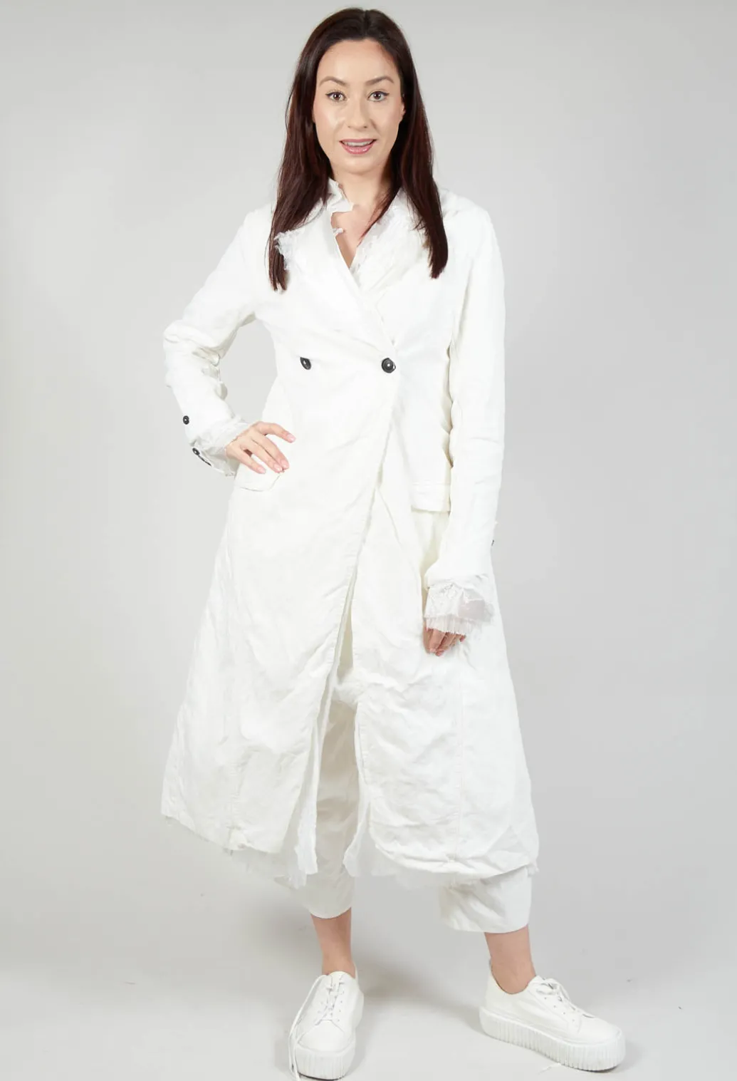 Contrast Lining Coat in Callas