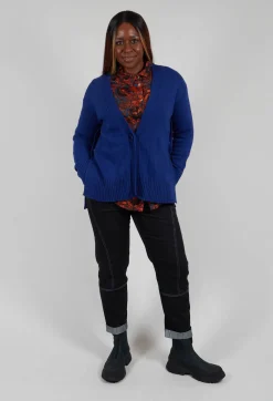 Contrast Stitch Denim Jeans in Navy