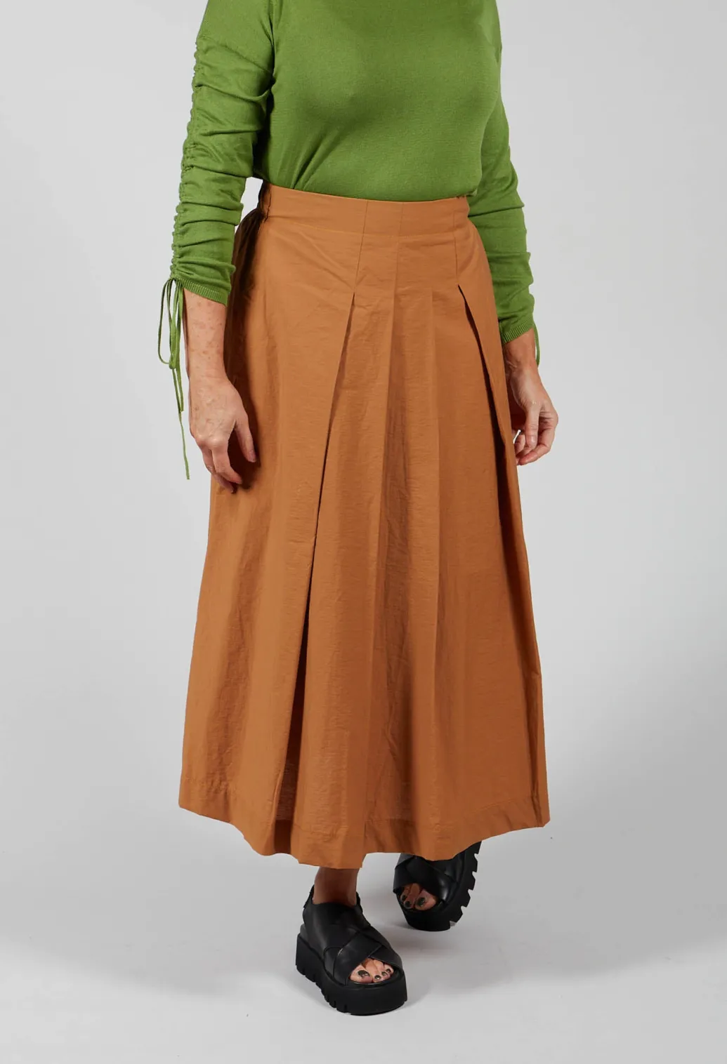 Cotton Shan Skirt in Biscotto