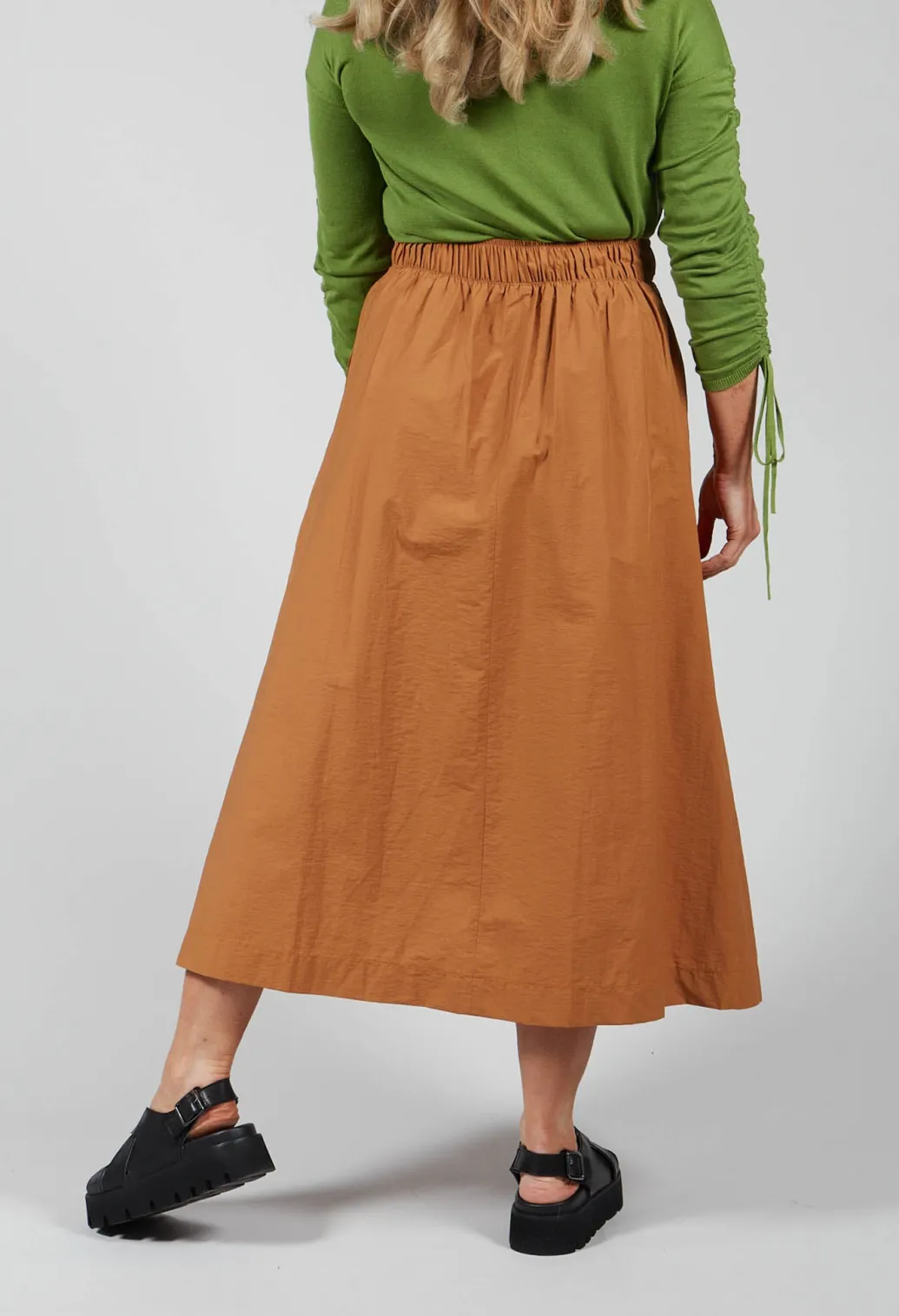 Cotton Shan Skirt in Biscotto