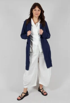 Cropped Balloon Trousers in Offwhite