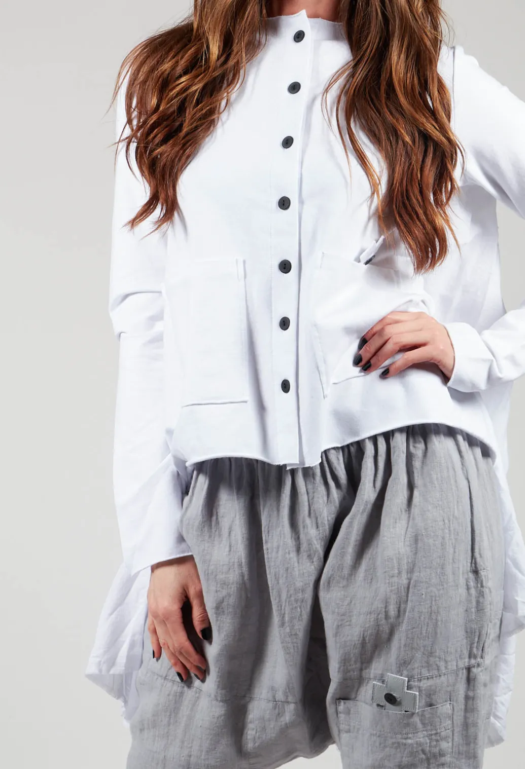 Curtain Jacket in White