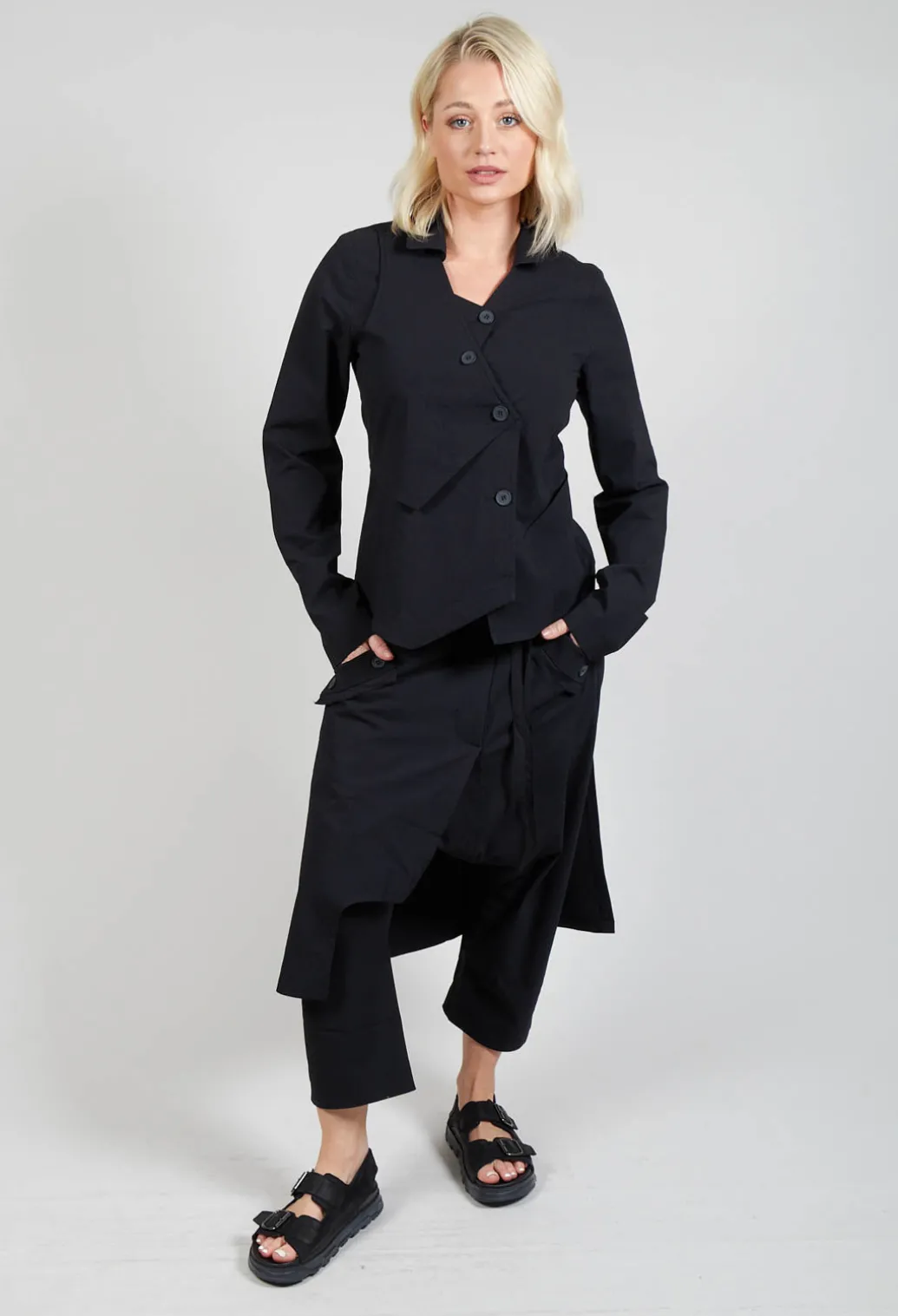 Dissected Jacket in Black