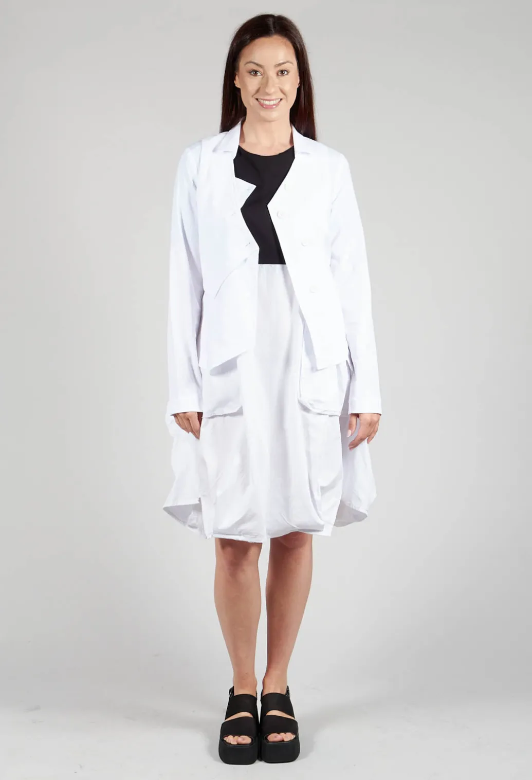 Dissected Jacket in White