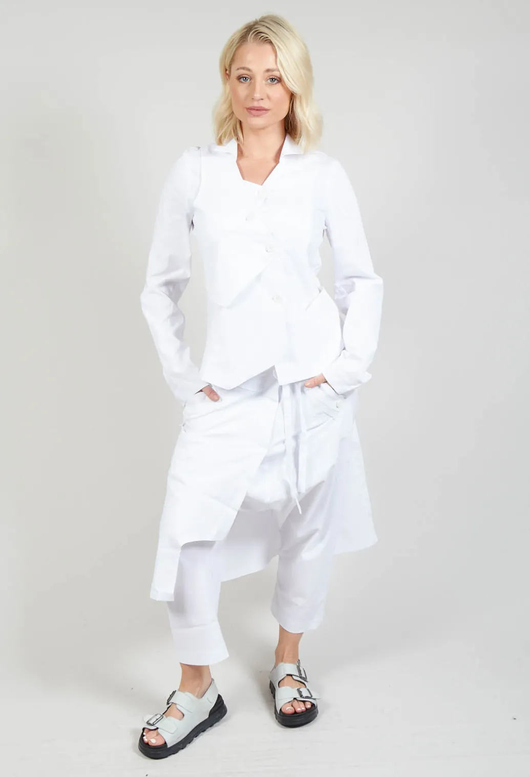 Dissected Jacket in White