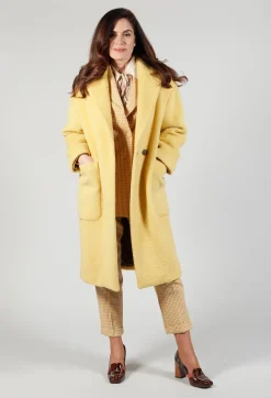 Double Breasted Blazer in Cream Yellow