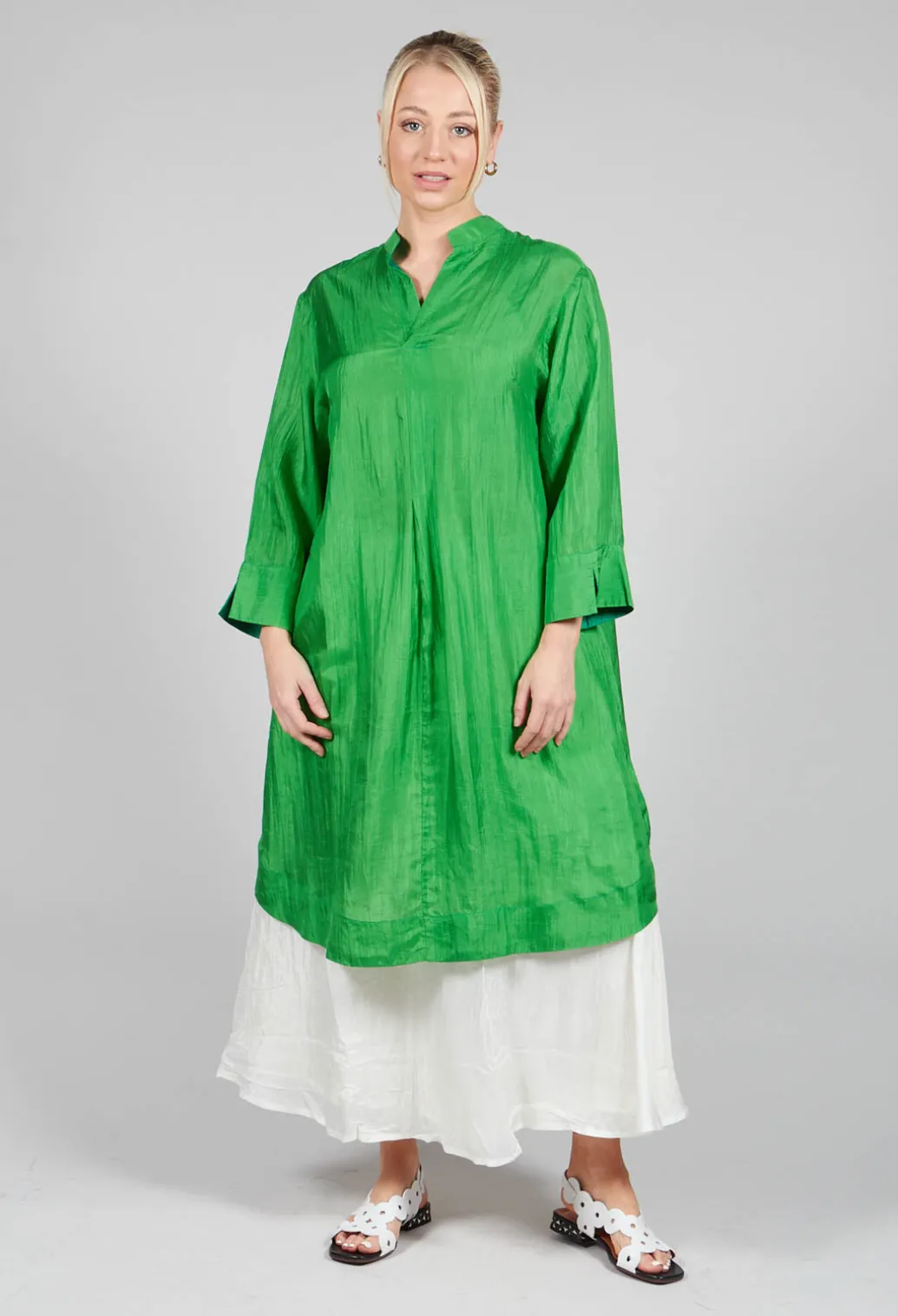 Dunia Dress in Dark Green
