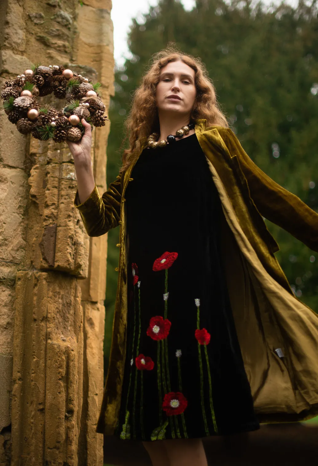Edda Coat in Moss