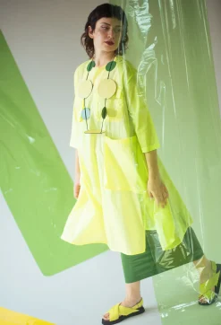 Elasticated Jersey Skirt in Green